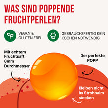 Laden Sie das Bild in den Galerie-Viewer, Bubble Tea-Set - Mango Boba 100g, Erdbeer & Grüner Apfel Sirup 2x30ml, 4x Strohhalme, 2x Jasmin-Tee