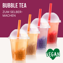 Laden Sie das Bild in den Galerie-Viewer, Bubble Tea Perlen Set - 4x Popping Boba Fruchtperlen | Erdbeere, Maracuja, Blaubeere, Lychee | 100g