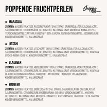 Laden Sie das Bild in den Galerie-Viewer, Bubble Tea Perlen Set - 4x Popping Boba Fruchtperlen | Erdbeere, Maracuja, Blaubeere, Lychee | 100g