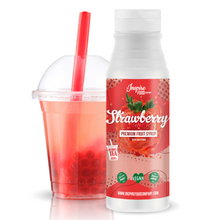 Load image into Gallery viewer, Strawberry Fruit Syrup for Bubble Tea, 300ml