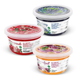 3 Pack of 450g Fruit Pearls: Passionfruit / Pomegranate / Blueberry