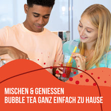 Laden Sie das Bild in den Galerie-Viewer, Bubble Tea-Set - Blaubeer Boba 100g, Pfirsich &amp; Mango Sirup 2x30ml, 4x Strohhalme, 2x Jasmin-Tee
