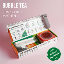 Laden Sie das Bild in den Galerie-Viewer, Bubble Tea-Set - Mango Boba 100g, Erdbeer &amp; Grüner Apfel Sirup 2x30ml, 4x Strohhalme, 2x Jasmin-Tee
