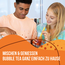 Laden Sie das Bild in den Galerie-Viewer, Bubble Tea-Set - Erdbeer-Boba 100g, Grüner Apfel Sirup 30ml, Pfirsich Sirup 30ml, 4x Strohhalme + 2x Jasmin-Tee
