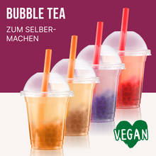 Laden Sie das Bild in den Galerie-Viewer, Bubble Tea Perlen Set - 4x Popping Boba Fruchtperlen | Erdbeere, Maracuja, Blaubeere, Lychee | 100g
