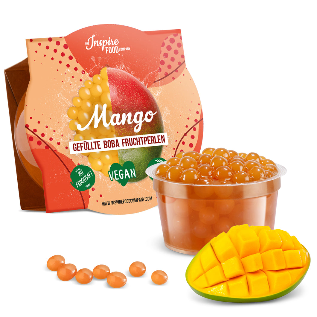 Mango Popping Boba Fruit Pearls for Bubble Tea