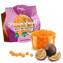 Load image into Gallery viewer, Passion Fruit Popping Boba Fruit Pearls for Bubble Tea
