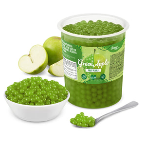 Popping Boba Fruchtperlen fuer Bubbletee, Gruener Apfel