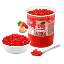 Load image into Gallery viewer, Strawberry Popping Boba Fruit Pearls for Bubble Tea
