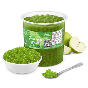 Popping Boba Fruchtperlen fuer Bubbletee, Gruener Apfel