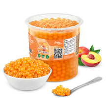 Load image into Gallery viewer, Peach Popping Boba Fruit Beads for Bubble Tea
