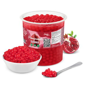 Popping Boba Fruchtperlen fuer Bubbletee, Granatapfel