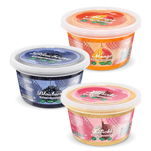 3 Pack of 450g Fruit Pearls: Strawberry / Mango / Blueberry