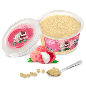 Perles de fruits Popping Boba pour Bubble Tea, Litchi