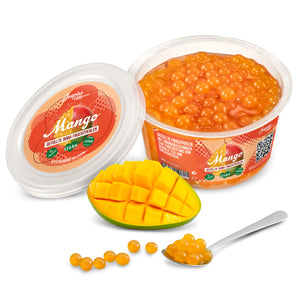 Perles de fruits Popping Boba pour Bubble Tea, Mangue