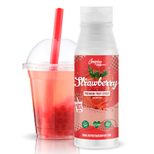 Load image into Gallery viewer, Strawberry Fruit Syrup for Bubble Tea, 300ml
