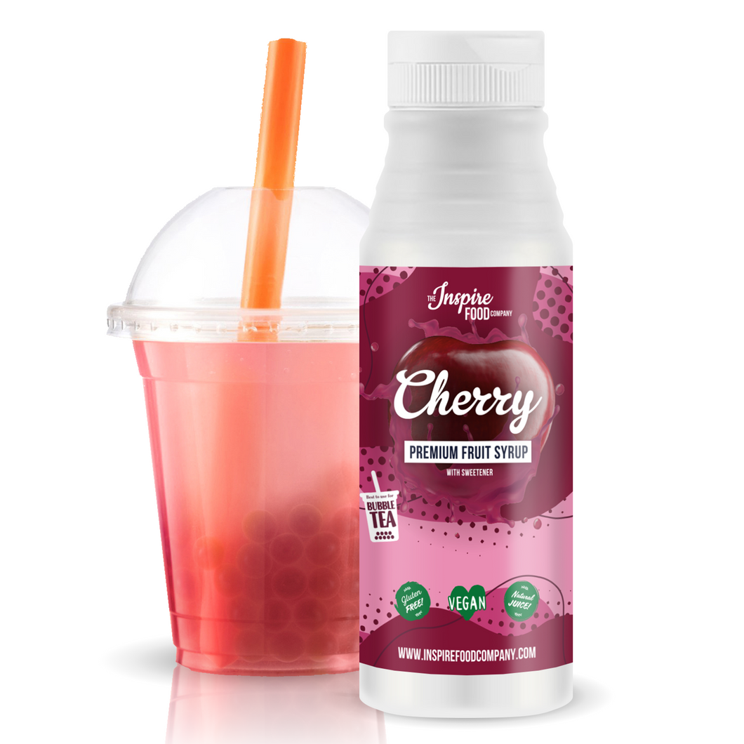 Cherry Fruit Syrup for Bubble Tea, 300ml