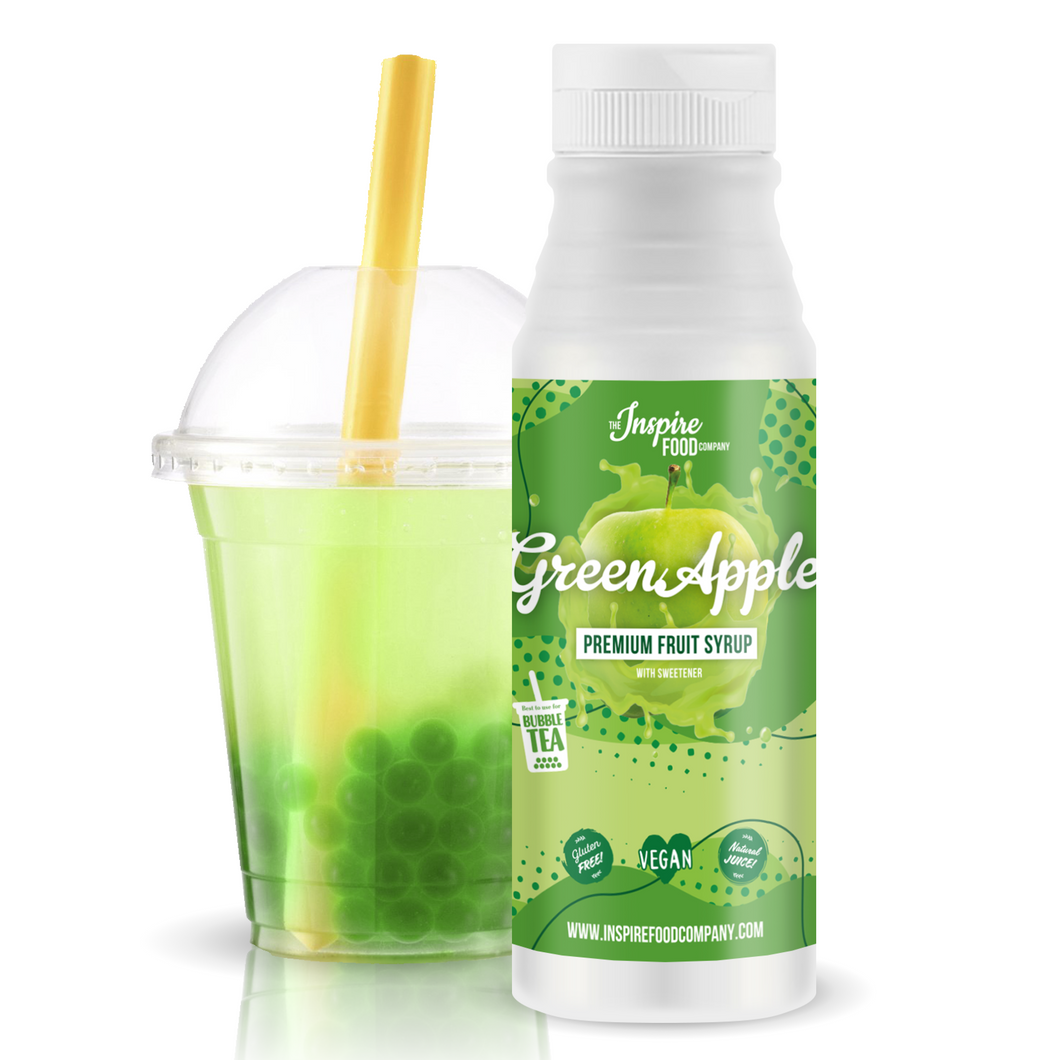 Grüner Apfel Fruchtsirup für Bubbletee, 300ml