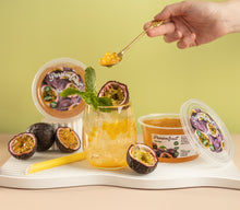 Load image into Gallery viewer, Combo Pack: 1x Passionfruit Fruit Pearls 450g, 1x Mango Syrup 300ml, 6x Straws
