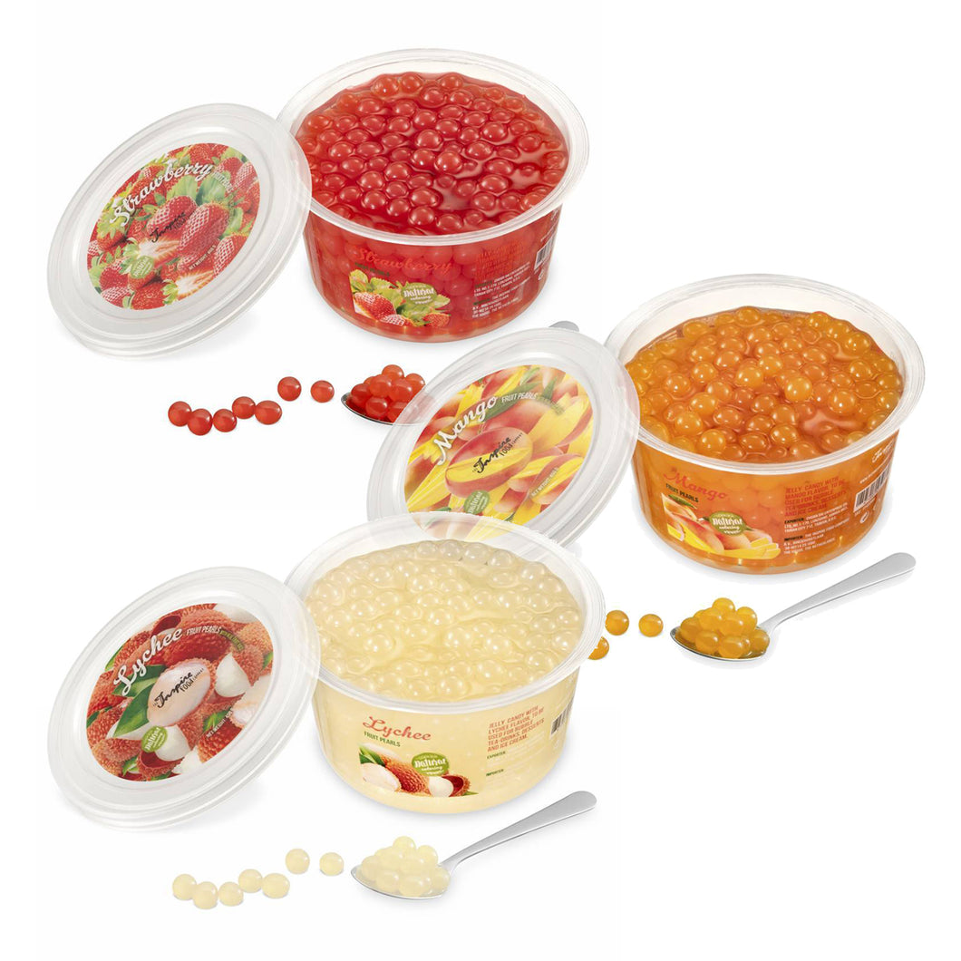 3 Pack of 450g Fruit Pearls: Strawberry / Mango / Lychee
