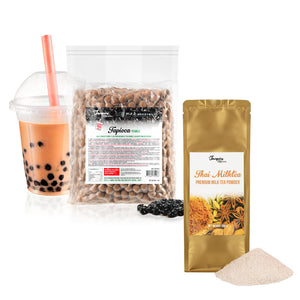 Combo Pack: 1kg Tapioca Pearls & 200g Thai Milk Tea