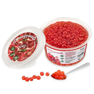 Pomegranate Popping Boba Fruit Pearls for Bubble Tea