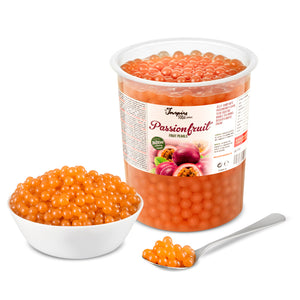 Passion Fruit Popping Boba Fruit Pearls for Bubble Tea