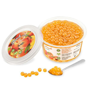 Peach Popping Boba Fruit Beads for Bubble Tea