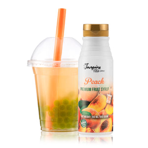 Peach Fruit Syrup for Bubble Tea, 300ml